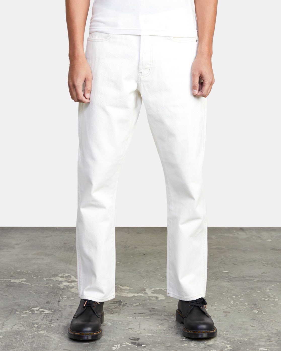 RVCA New Dawn Denim Pants Off White - Freeride Boardshop