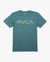 RVCA Big RVCA T-Shirt Emerald Green Men's Short Sleeve T-Shirts RVCA S 