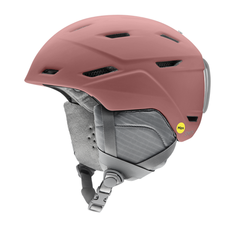 SMITH Women's Mirage MIPS Snow Helmet Matte Chalk Rose Women's Snow Helmets Smith 