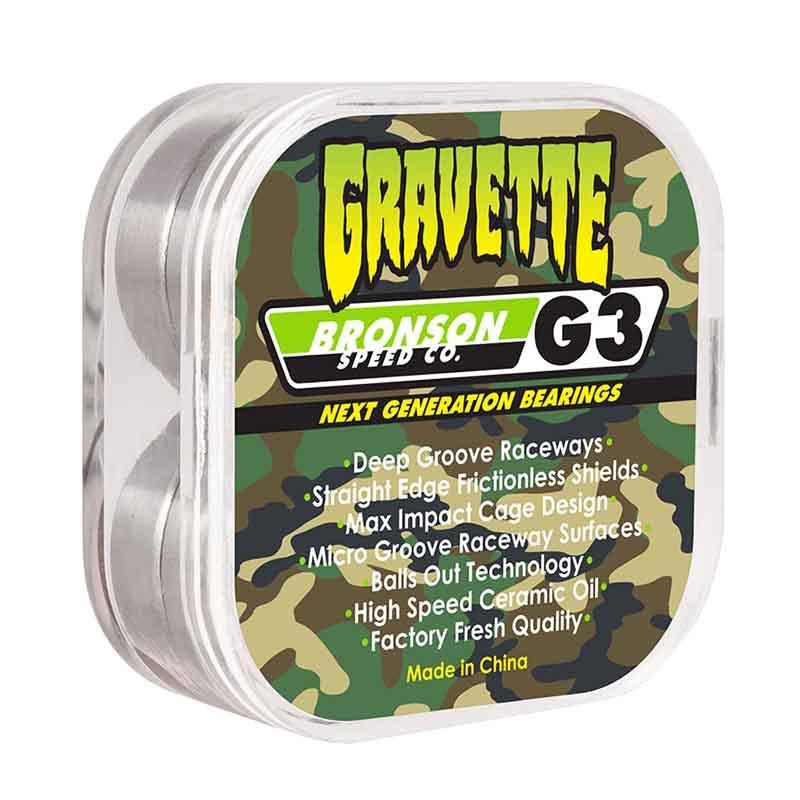BRONSON G3 David Gravette Pro Skateboard Bearings Bearings Bronson 