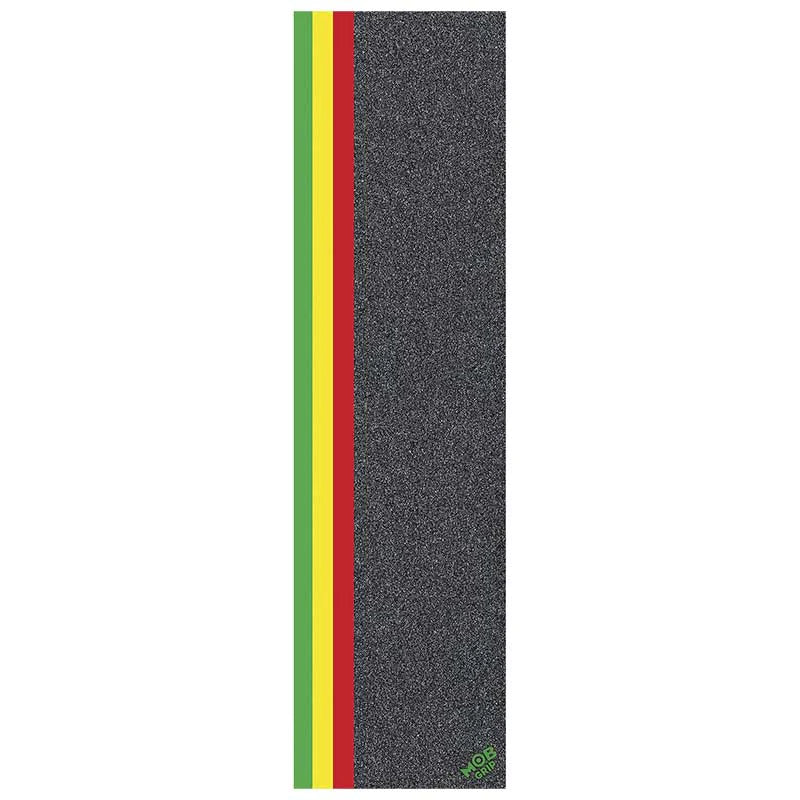 MOB Stripe Strip Green/Yellow/Red Skateboard Grip Griptape Mob Griptape 