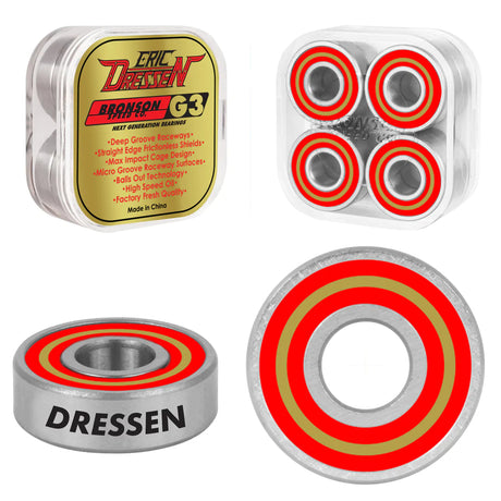 BRONSON Eric Dressen Pro G3 Skateboard Bearings Bearings Bronson 