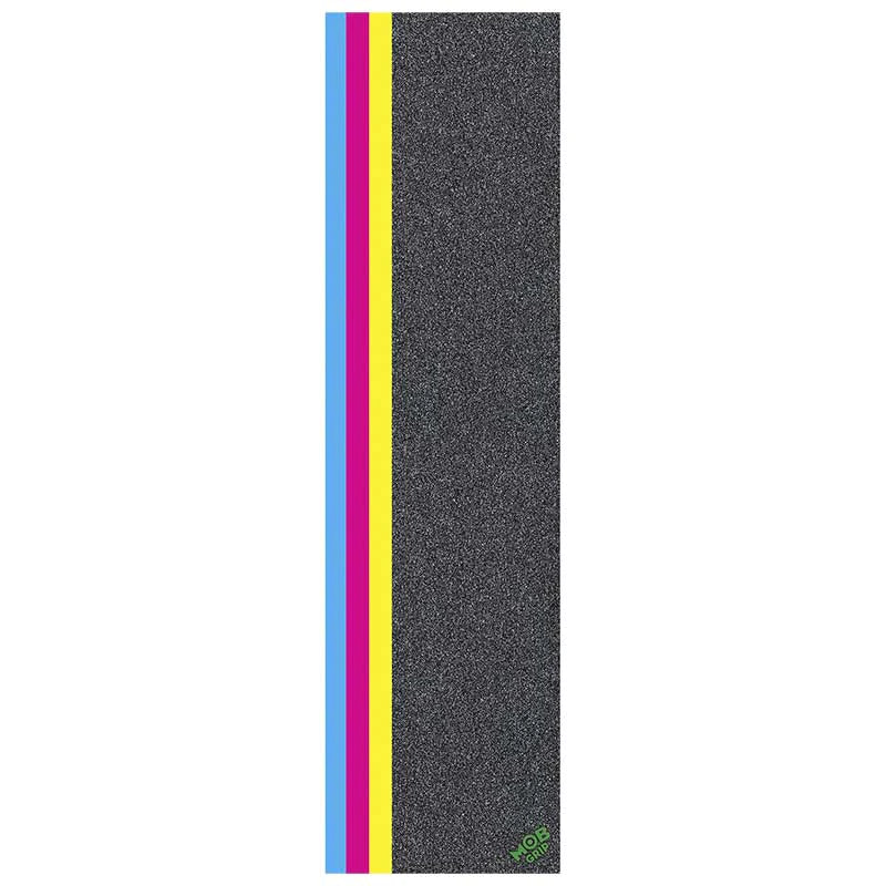 MOB Stripe Strip Blue/Pink/Yellow Skateboard Grip Griptape Mob Griptape 