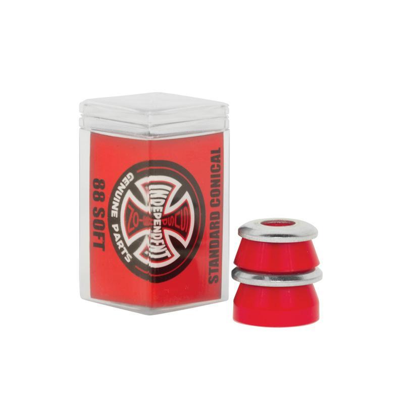 INDEPENDENT Standard Conical Soft Red Skateboard Bushings Bushings Independent 