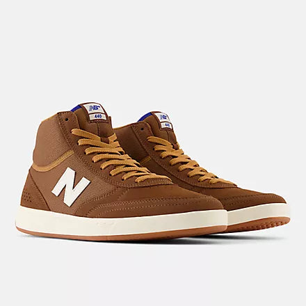 NB Numeric 440 High Brown White Men's Skate Shoes New Balance 