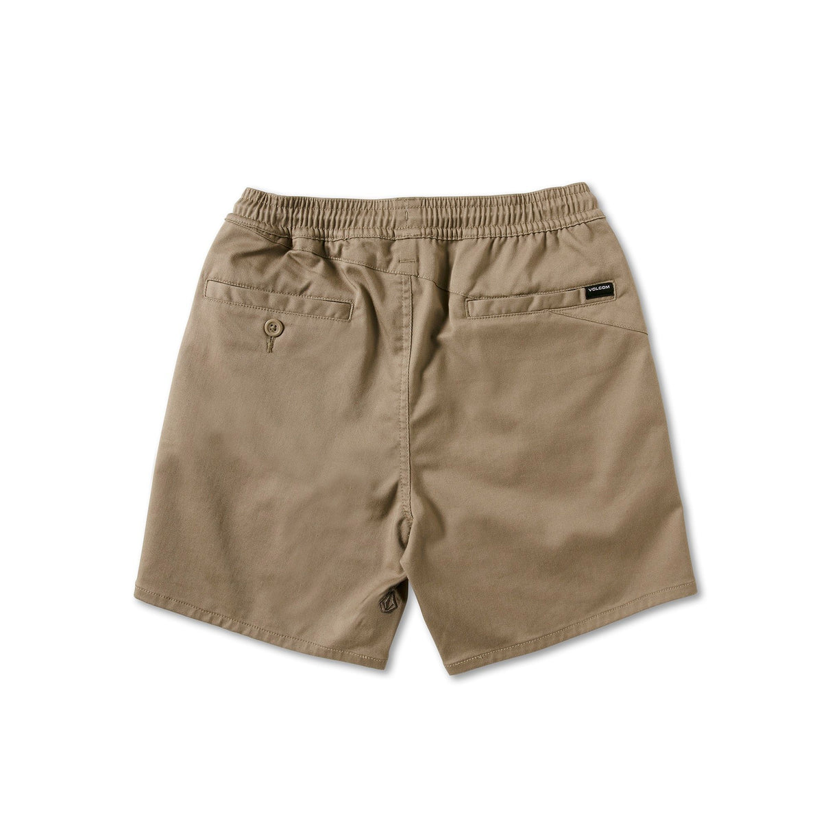 VOLCOM Frickin Elastic Waist 15" Shorts Boys Khaki KIDS APPAREL - Boy's Walkshorts Volcom 
