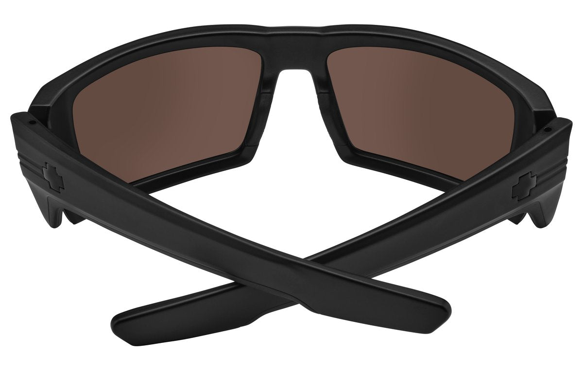 SPY Rebar ANSI Matte Black - Happy Bronze With Olive Spectra Mirror Polarized Sunglasses Sunglasses Spy 