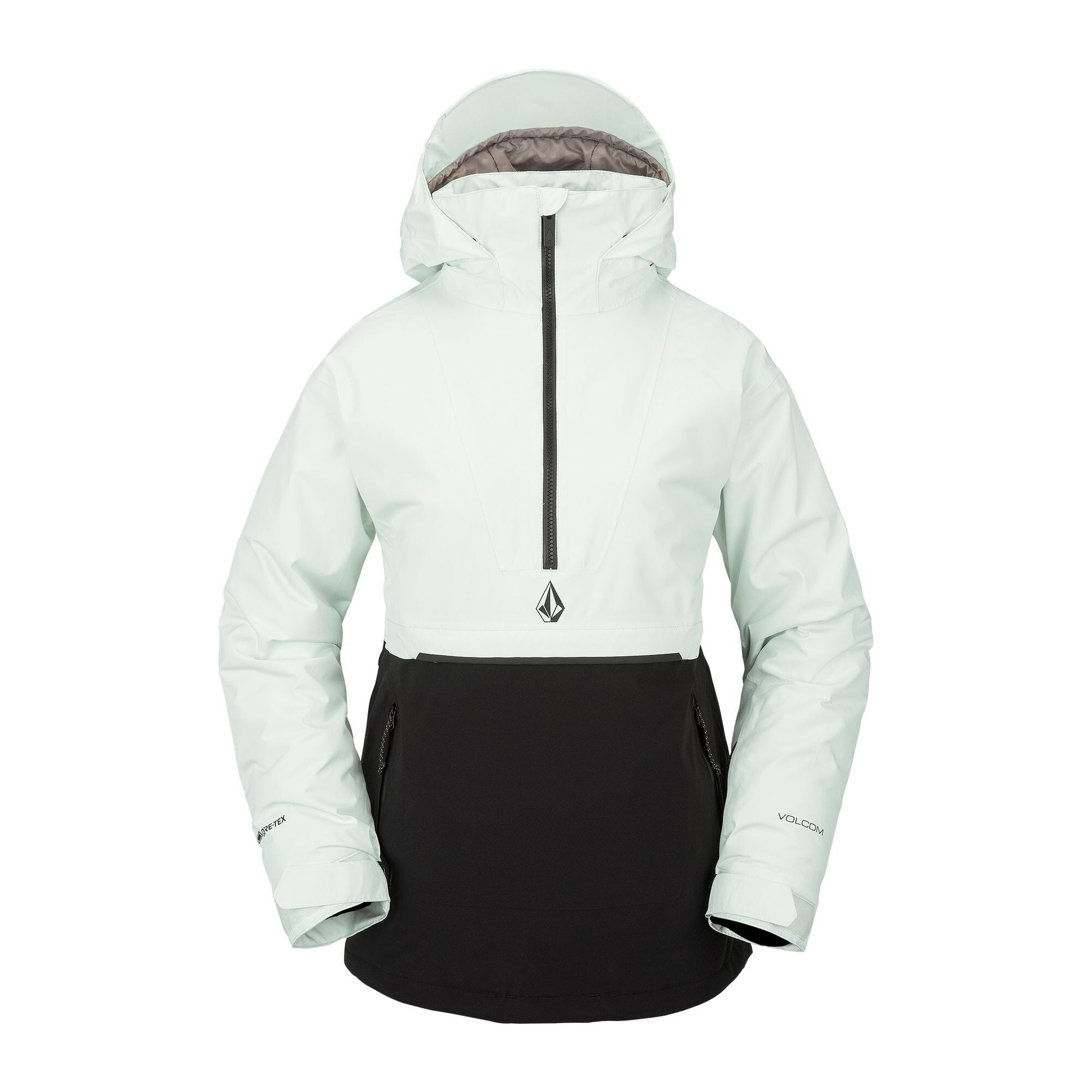 VOLCOM Women's Fern Insulated Gore-Tex Pullover Snowboard Jacket Ice Green 2023 Women's Snow Jackets Volcom 
