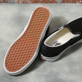 VANS Skate Slip On Shoes Black/White FOOTWEAR - Men's Skate Shoes Vans 