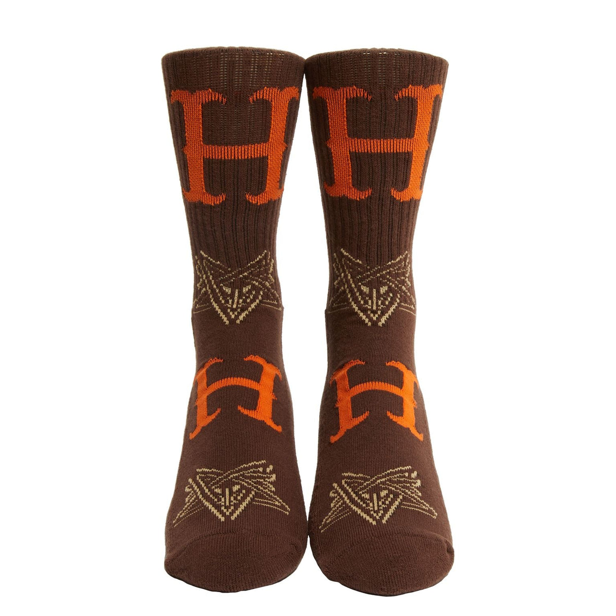 HUF x Thrasher Duality Sock Chocolate Men's Socks huf 