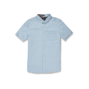 VOLCOM Everett Oxford Short Sleeve Button Up Artic Blue Men's Short Sleeve Button Up Shirts Volcom 