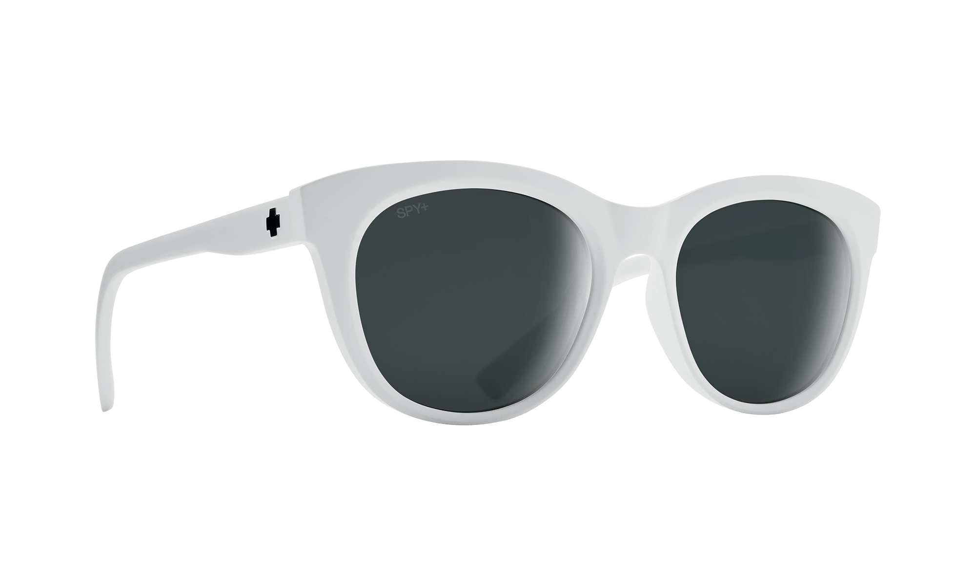 SPY Boundless Matte White - Grey With Black Spectra Mirror Sunglasses SUNGLASSES - Spy Sunglasses Spy 