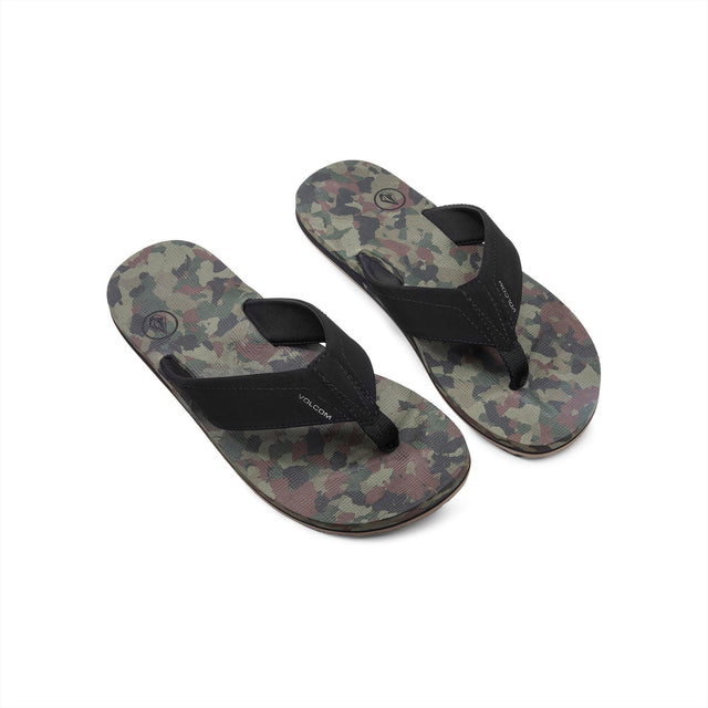 VOLCOM Victor Sandals Dark Camo FOOTWEAR - Men's Sandals Volcom 
