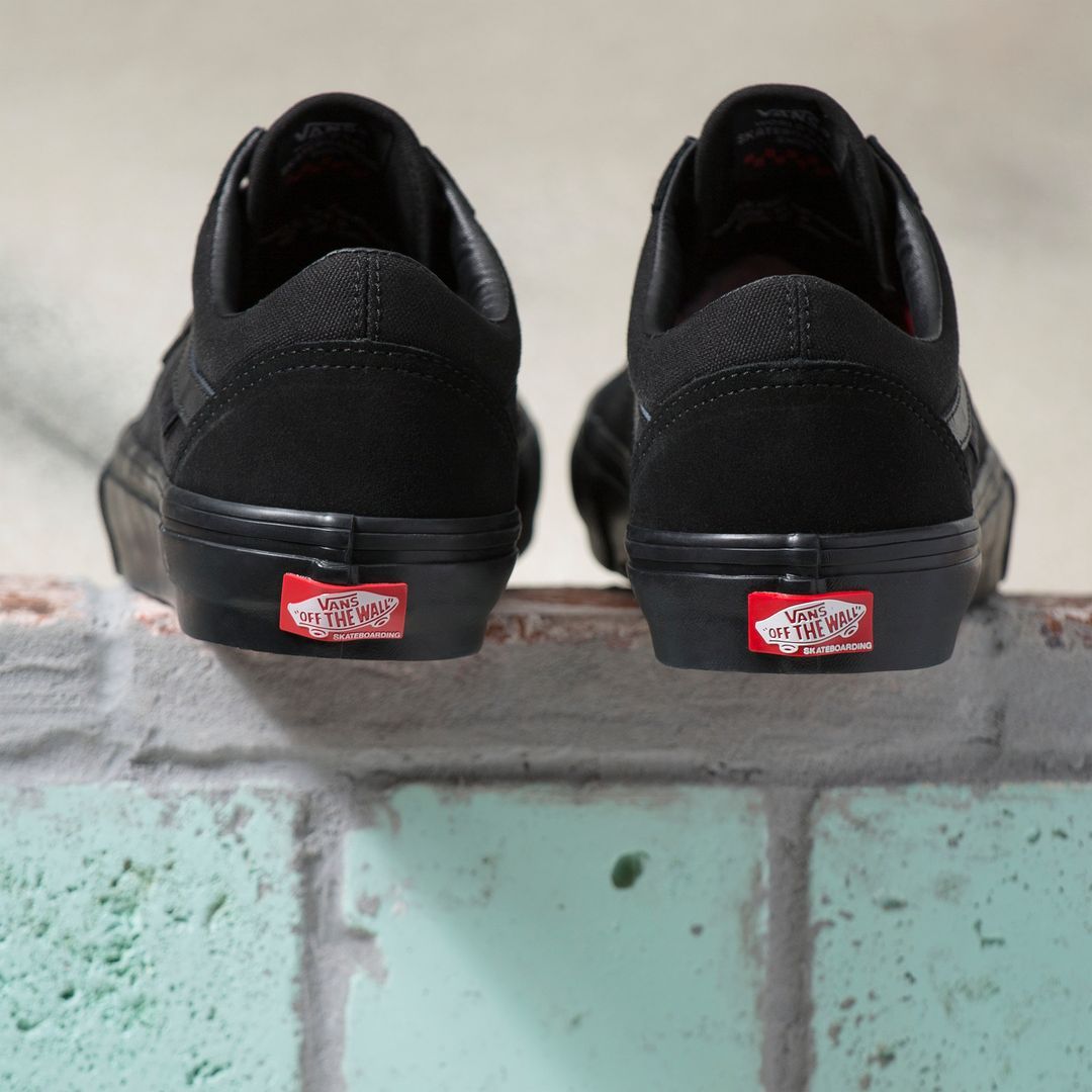 VANS Skate Old Skool Shoes Black/Black FOOTWEAR - Men's Skate Shoes Vans 