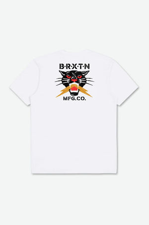 BRIXTON Sparks T-Shirt White Men's Short Sleeve T-Shirts Brixton 