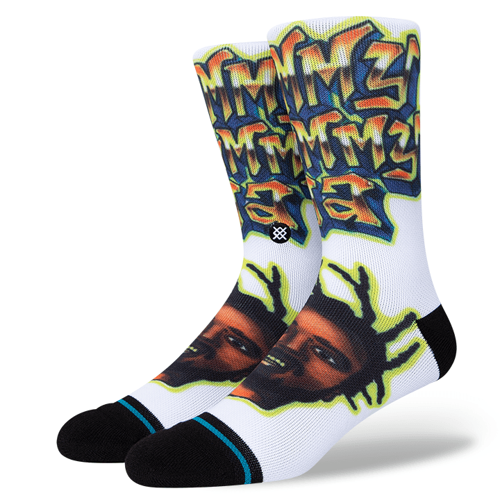 STANCE Ol' Dirty Bastard Shimmy Shimmy Ya Socks White Men's Socks Stance M 