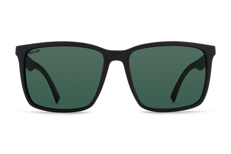 VONZIPPER Lesmore Black Satin - Wildlife Vintage Grey Polarized Sunglasses Sunglasses VonZipper 