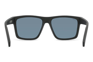 VONZIPPER Dipstick Black Satin - Wildlife Blue Flash Polarized Sunglasses Sunglasses VonZipper 