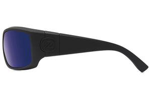 VONZIPPER Clutch Black Satin - Wildlife Blue Chrome Polarized Sunglasses Sunglasses VonZipper 