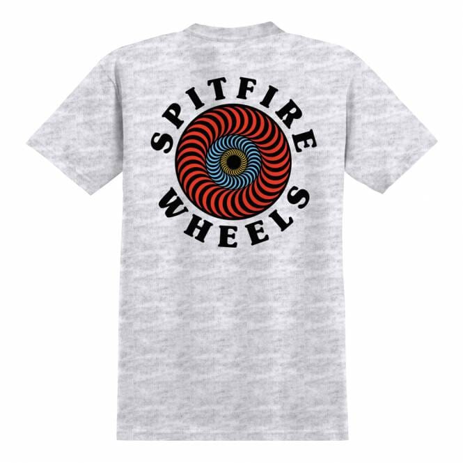 SPITFIRE OG Classic Fill T-Shirt Ash/Multi Color Prints Men's Short Sleeve T-Shirts Spitfire 