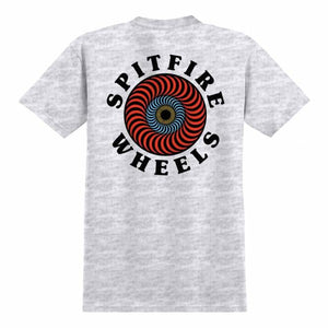 SPITFIRE OG Classic Fill T-Shirt Ash/Multi Color Prints Men's Short Sleeve T-Shirts Spitfire 