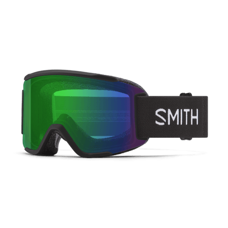 SMITH Squad S Black - ChromaPop Everyday Green Mirror + Clear Snow Goggle Snow Goggles Smith 