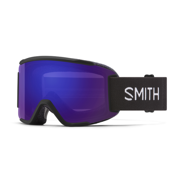 SMITH Squad S Black - ChromaPop Everyday Violet Mirror + Clear Snow Goggle Snow Goggles Smith 