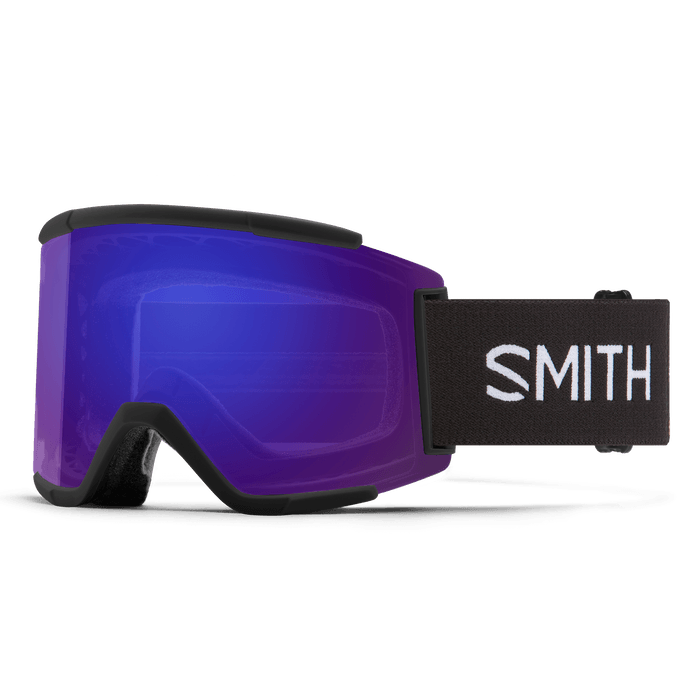 SMITH Squad XL Black - ChromaPop Everyday Violet Mirror + ChromaPop Storm Amber Snow Goggle Snow Goggles Smith 