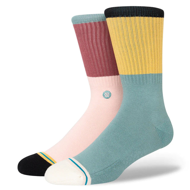 STANCE Blocked Crew Socks Multi Men's Socks Stance 