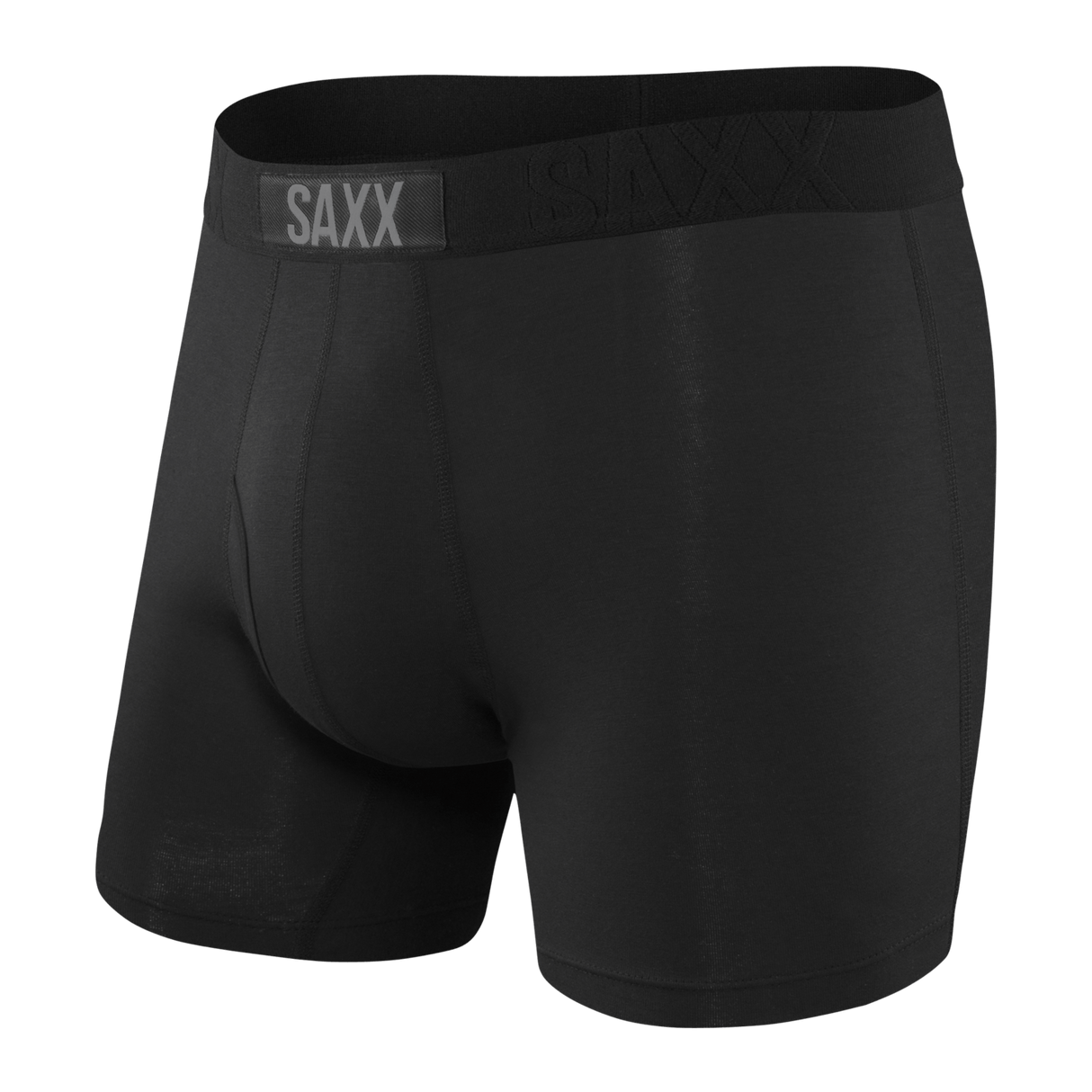 SAXX Ultra Fly Boxer Brief Black/Black MENS APPAREL - Men's Underwear Saxx M 