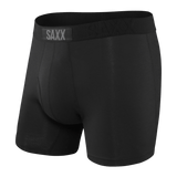 SAXX Ultra Fly Boxer Brief Black/Black MENS APPAREL - Men's Underwear Saxx M 