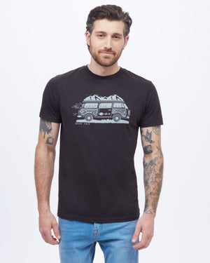 TENTREE Road Trip T-Shirt Meteorite Black Men's Short Sleeve T-Shirts Tentree 