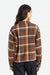 BRIXTON Women's Bowery Flannel Seal Brown Women's Flannels and Button Ups Brixton 