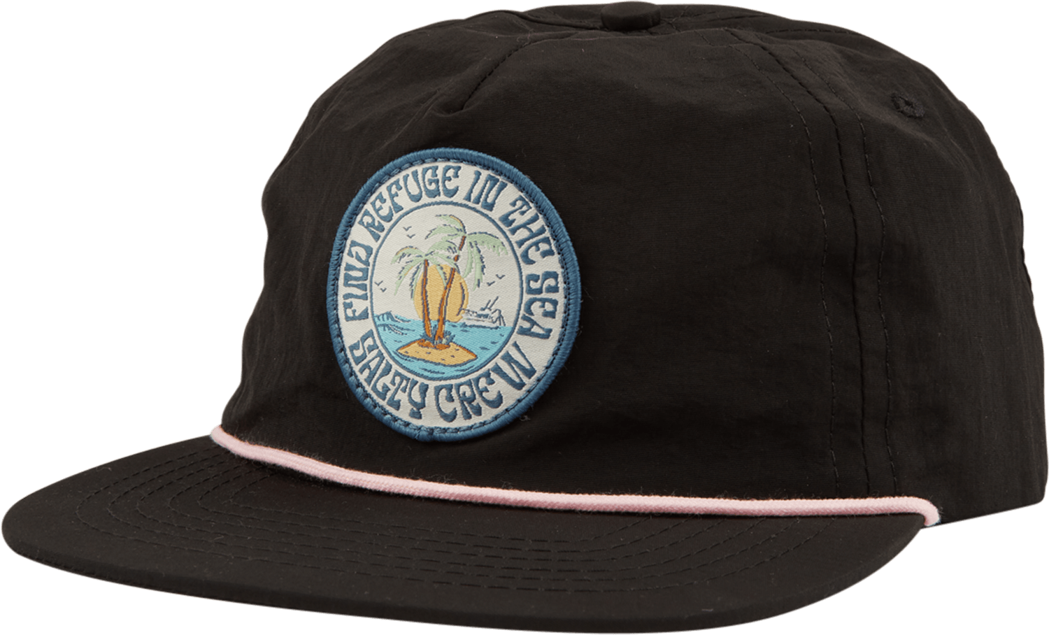 SALTY CREW Palms Up Trucker Hat Women's Black Women's Headwear Salty Crew 