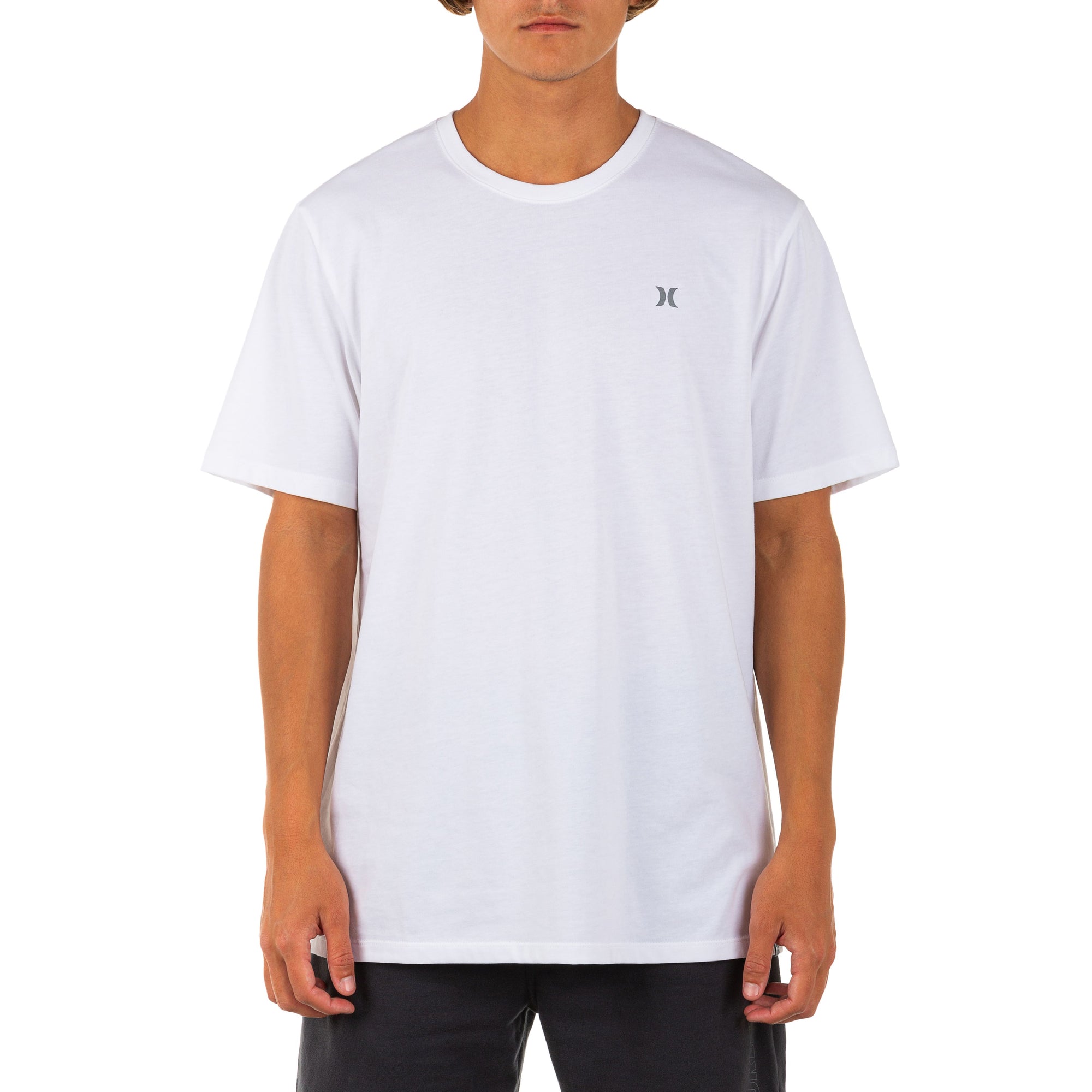 HURLEY Everyday Explore Icon Reflective T-Shirt White MENS APPAREL - Men's Short Sleeve T-Shirts Hurley S 