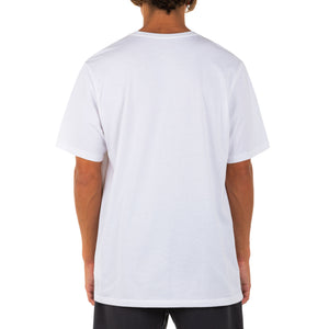 HURLEY Everyday Explore Icon Reflective T-Shirt White MENS APPAREL - Men's Short Sleeve T-Shirts Hurley 