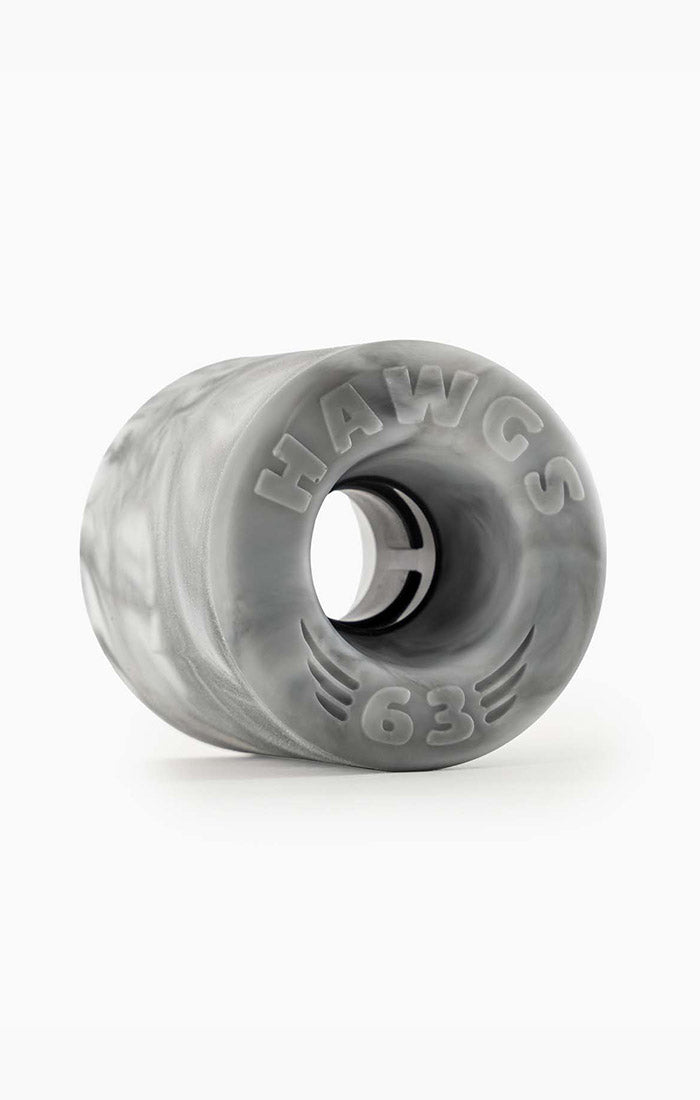 LANDYACHTZ 63mm 78a Doozies Longboard Wheels Grey/White Swirl Longboard Wheels Landyachtz 