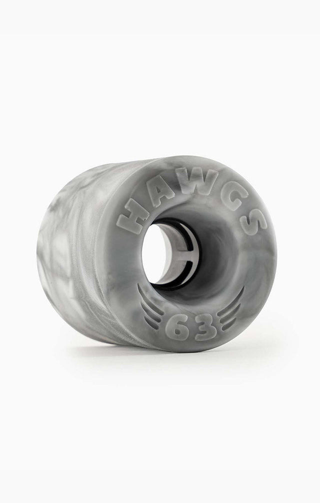 LANDYACHTZ 63mm 78a Doozies Longboard Wheels Grey/White Swirl Longboard Wheels Landyachtz 