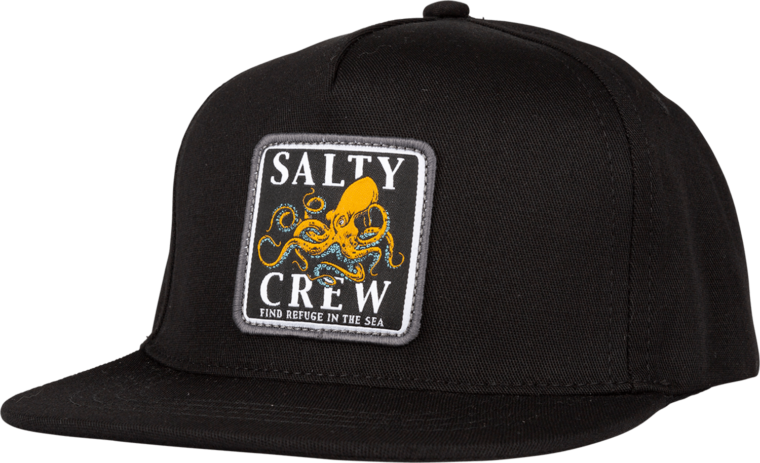 SALTY CREW Boys Ink Slinger Snapback Hat Black Boy's Hats Salty Crew 