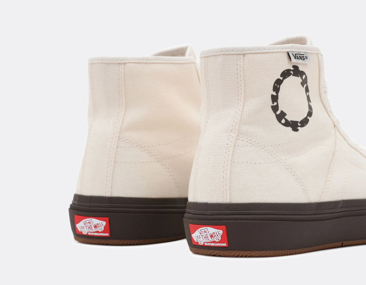 VANS X Quasi Crockett High Decon Shoes White Men's Skate Shoes Vans 