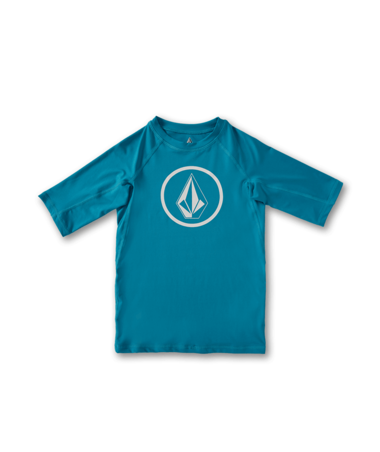VOLCOM Lido Solid Short Sleeve UPF 50 Rashguard Boys Barrier Reef Boy's T-Shirts Volcom 