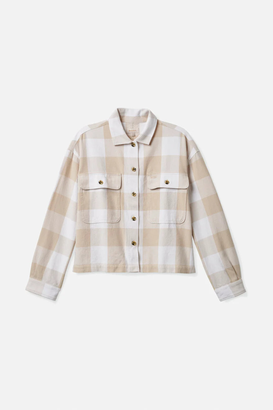 BRIXTON Bowery Flannel Women's White Women's Flannels and Button Ups Brixton 