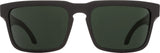 SPY Helm Soft Matte Black - Happy Gray Green Polarized Sunglasses SUNGLASSES - Spy Sunglasses Spy 