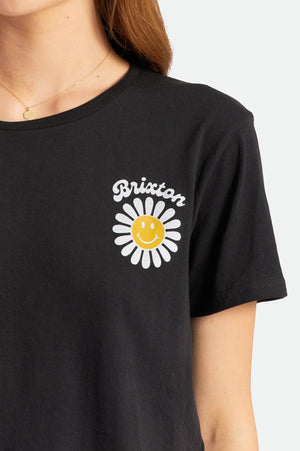 BRIXTON Women's Love Not War Vintage T-Shirt Black Women's T-Shirts Brixton 