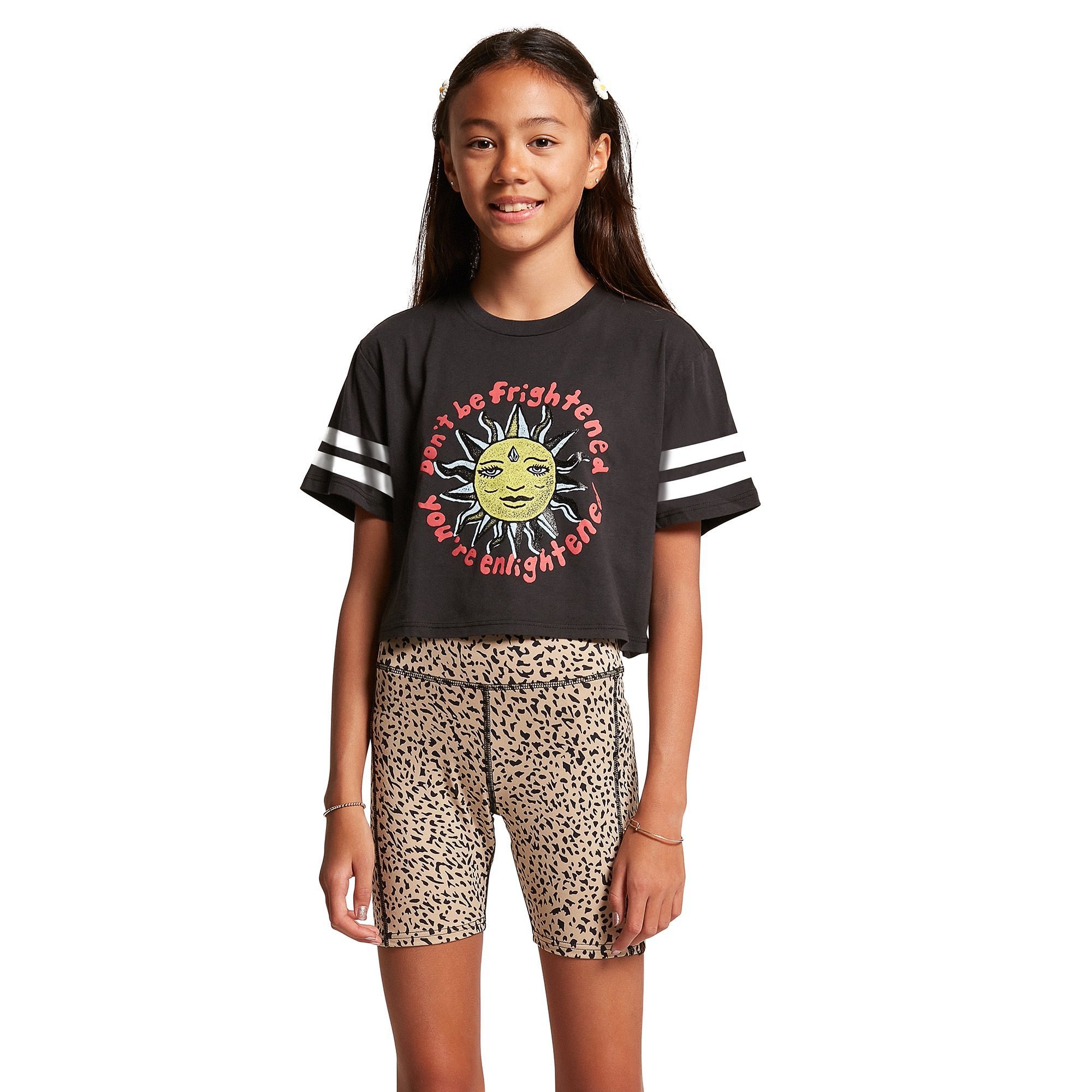 VOLCOM Lived In Lounge Bike Shorts Girls Animal Print KIDS APPAREL - Girl's Walkshorts Volcom 