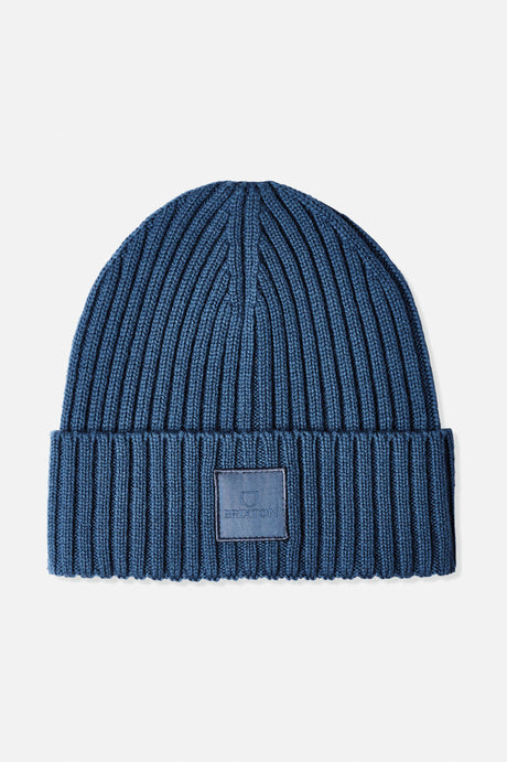 BRIXTON Alpha Square Merino Wool Beanie Joe Blue Men's Beanies Brixton 